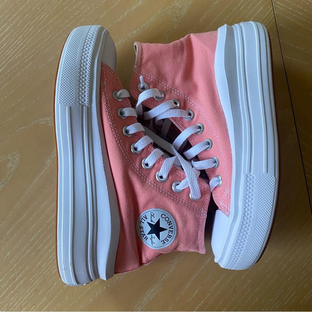 Converse Chuck Taylor CT All Star Move Lift High Platform Pink Sneakers
